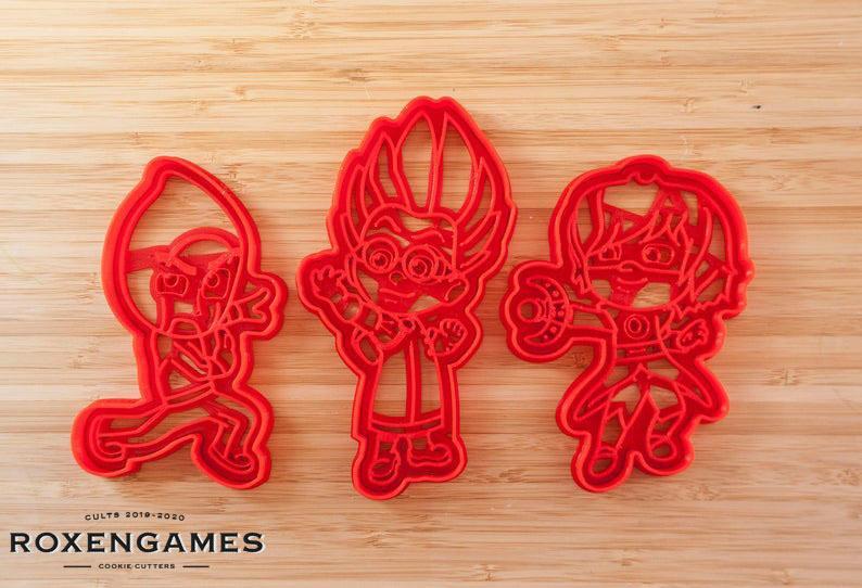 PJ Masks villains cookie cutter set of 3