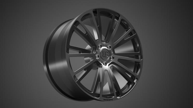 MERCEDES BRABUS RIM 3D MODELING STL