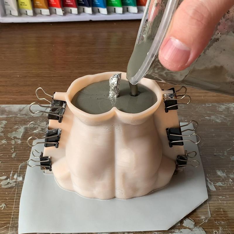 Male Muscle Pot Mold