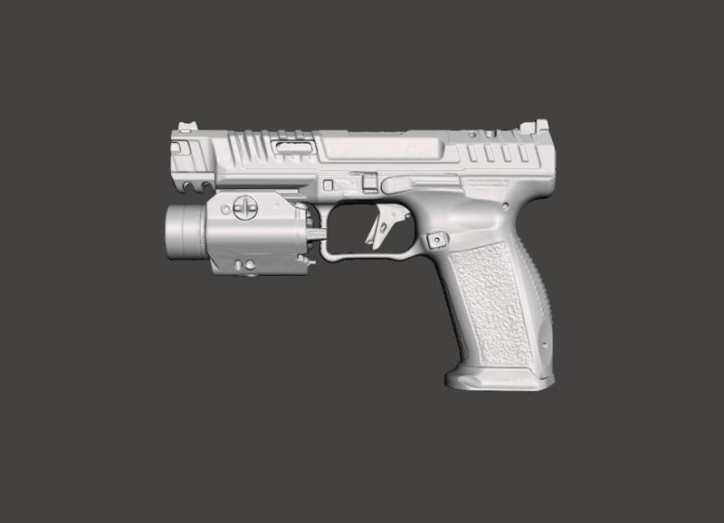 Canik Rival Streamlight TLR2 HLG Real Size 3D Gun Mold