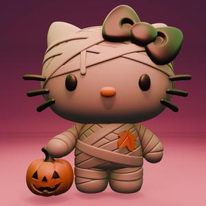 Halloweed Hello Kitty Mummy
