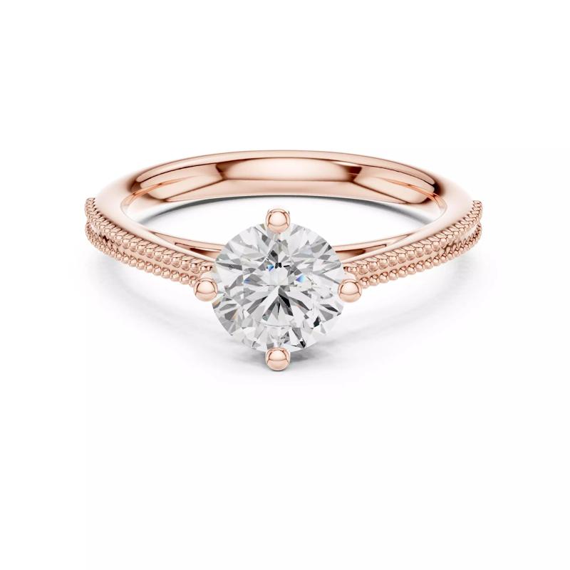 Solitaire 6mm Round Diamond Engagement Ring 3DM STL Video