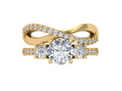 Solitair Ring Bridal Set