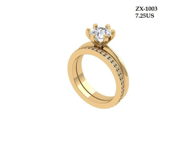 Solitair Ring Bridal Set