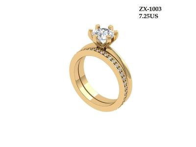 Solitair Ring Bridal Set
