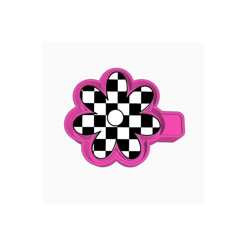 Checkered Daisy Mold Housing STL