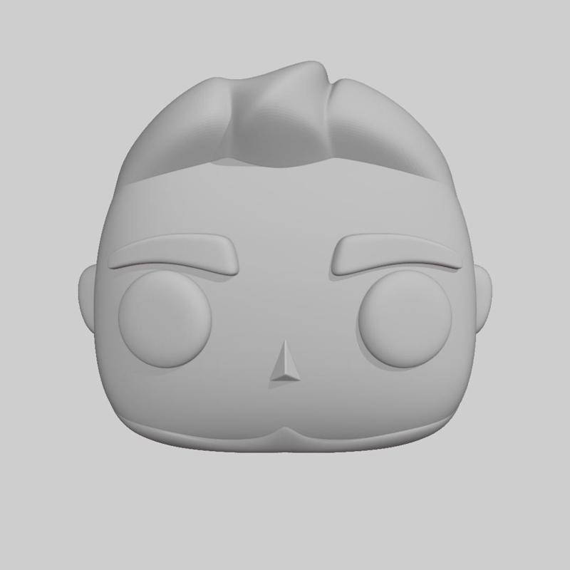 Pop - Head boy beard, degraded hair topknot