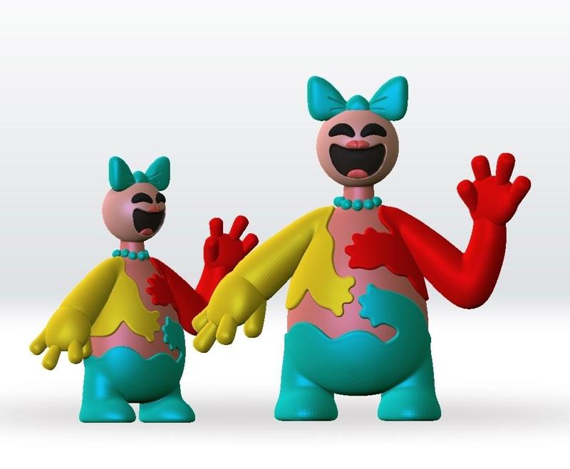 Dolly the Doughgirl Doey STL 3D Model Fanart character