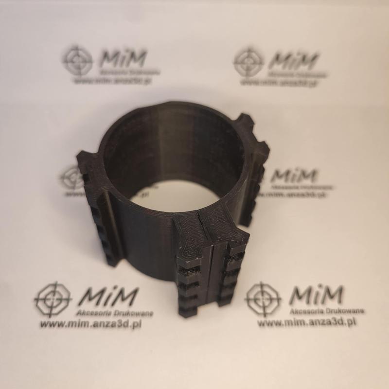 PP750 Cartridge Clamp with 3 RIS Rails 22 mm