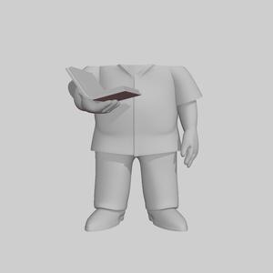 Pop - Adult male body short shirt book