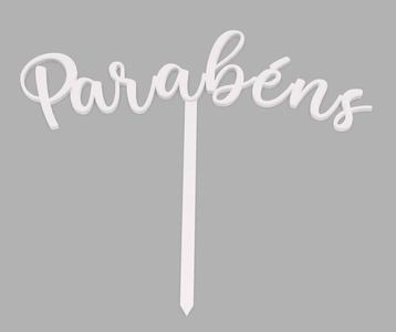 Happy Birthday Cake Topper (Parabens)