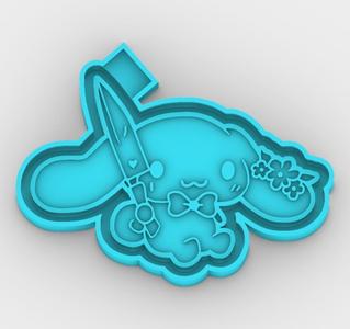 Cinnamoroll Killer Terror 0809004828 - freshie mold - STL for silicone mold