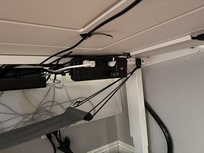 Uplift desk mounting bracket tall power strips