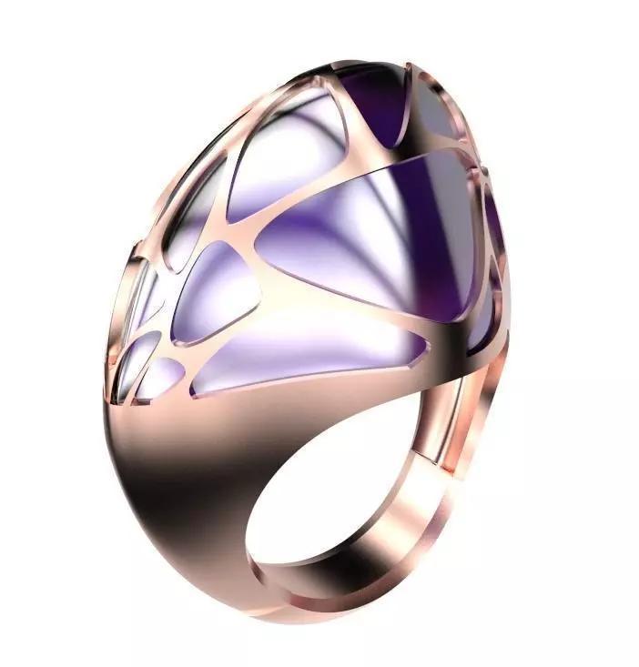 ring with mine-colored
