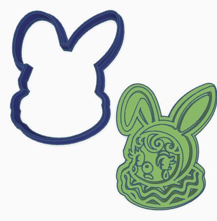 Sad Clown Bunny Cookie Cutter STL - Halloween Digital File
