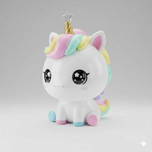 unicorn chibi kawaii cute sitting unicorn