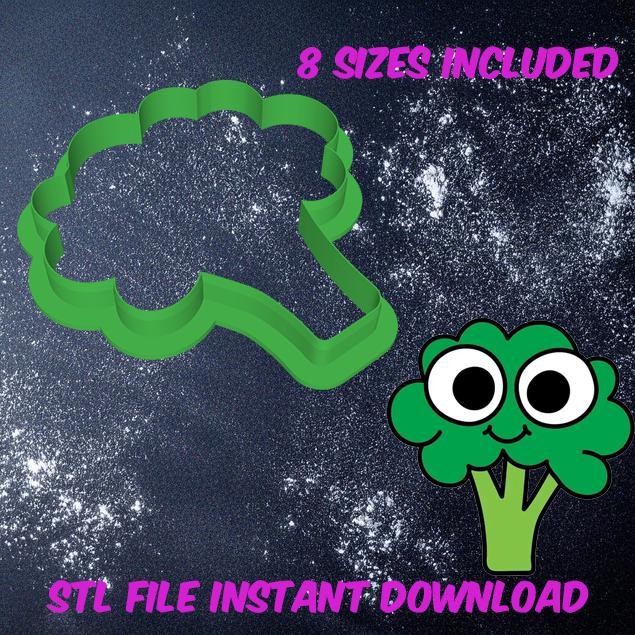 Broccoli cookie cutter