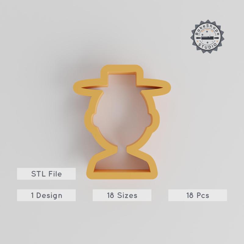 Human Shape Cutter Set, 18-Piece, Avatar & Silhouette Designs, Perfect for Cookies, Fondant, Clay, Sizes 0.75" - 5.00"