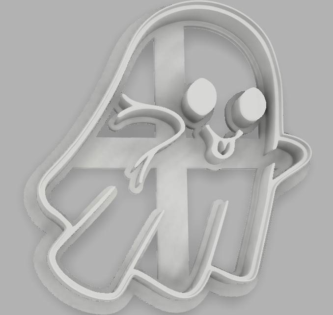 Silly Ghost - Halloween Cookie/Dough Cutter
