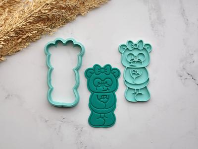 Teddy SchoolGirl Cookie Cutter