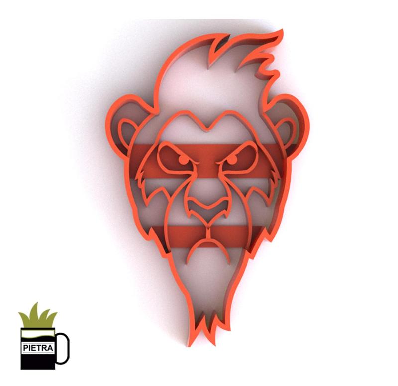 SCAR FONDANT COOKIE CUTTER MOULD