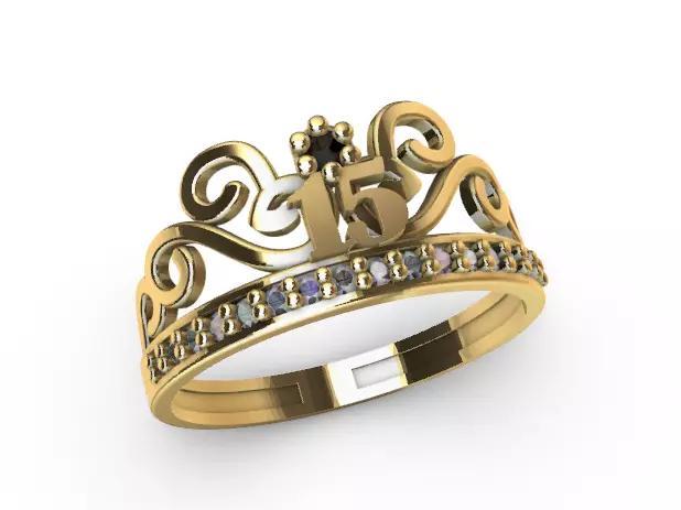 Anillo de 15 para dama-mujer -v-