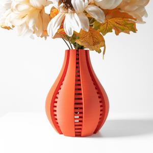 The Arik Vase, Modern and Unique Home Decor for Dried and Preserved Flower Arrangement  | STL File