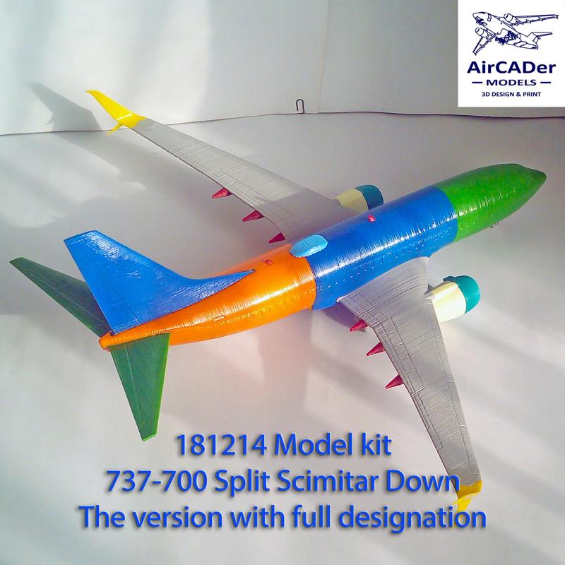 181214 Model kit Boeing 737-700 Split Scimitar Down