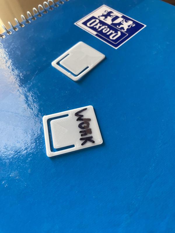 Notebook label(Etiqueta para libretas)