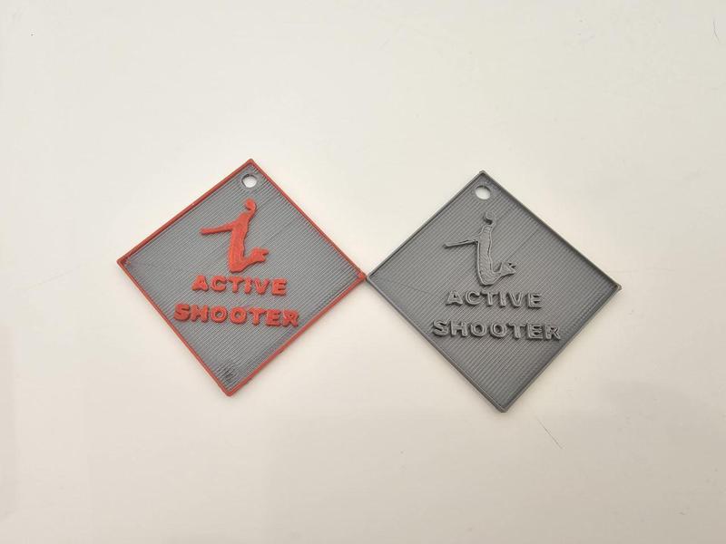 "Active Shooter" Basketball Keychain - Back to School Edition