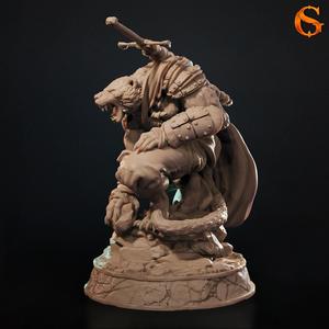 Or'nge-Face, Human Weretiger Fighter