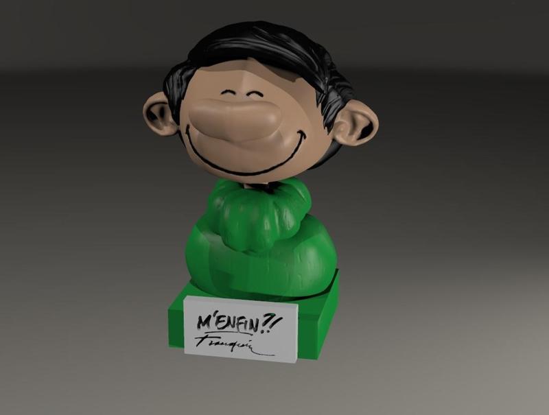 Bust of GASTON LAGAFFE of Franquin