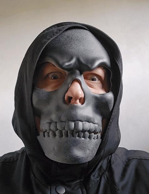 💀 Funny articulated skull mask - masque de crane articulé - NO SUPPORTS!