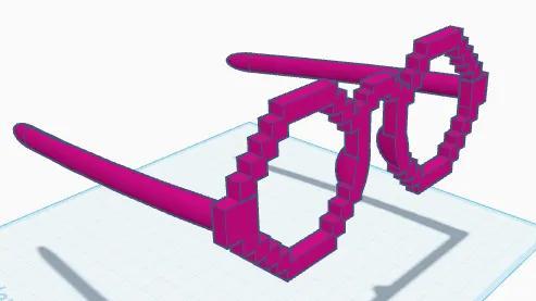 Minecraft Pixel Glasses   