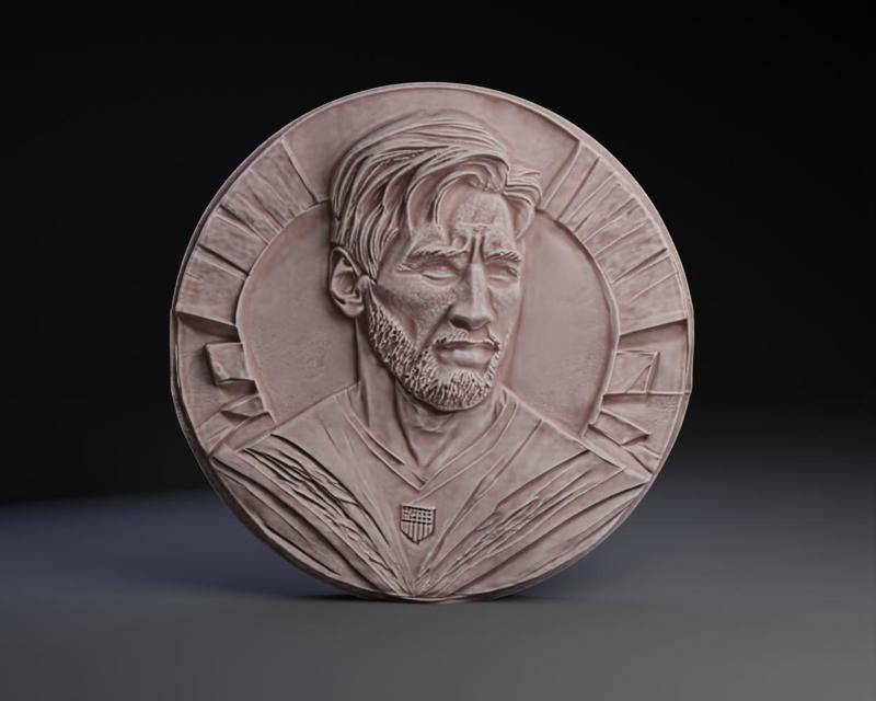 Lionel Messi Round Plaque