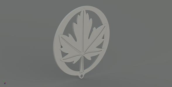 Maple leaf withe Circle