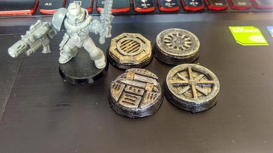 Round Textured Bases