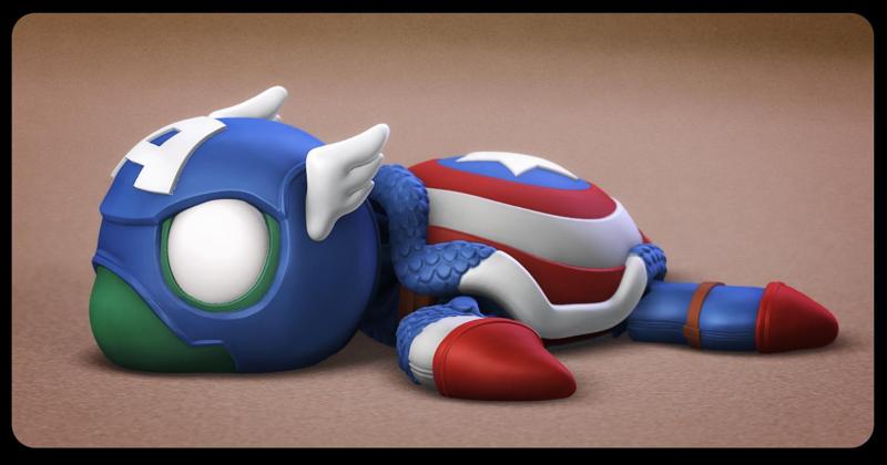 Super Turtle Captain America