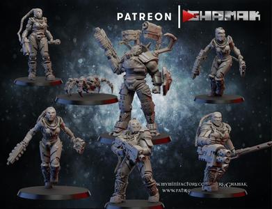 sci-fi warriors squad