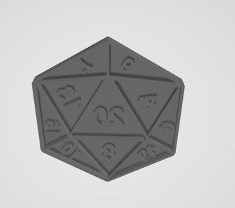 D20 Cookie Cutter