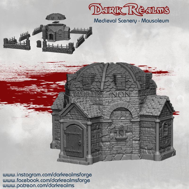 Dark Realms Medieval Scenery - Mausoleum