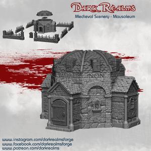 Dark Realms Medieval Scenery - Mausoleum
