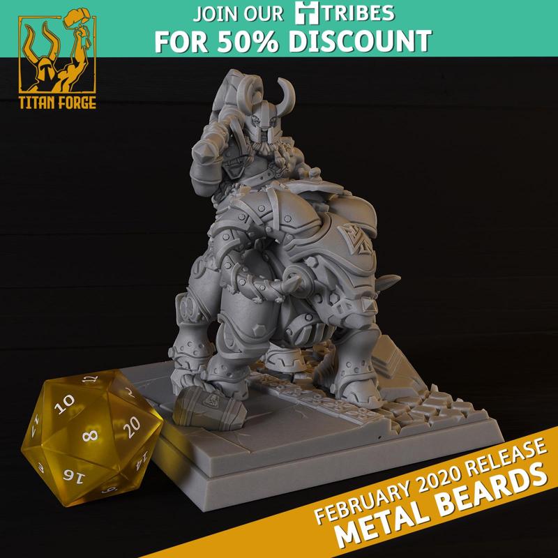 Duri Hillhorn - Metal Beards - Titan Forge Miniatures February 2020