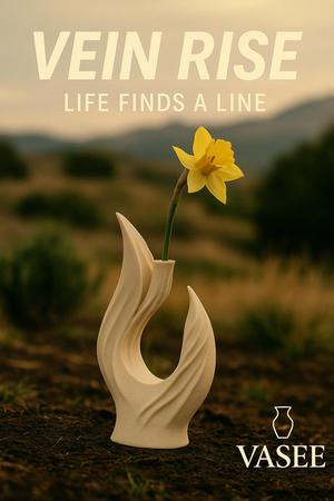 Wavy Design Vase – Artistic Home Decor