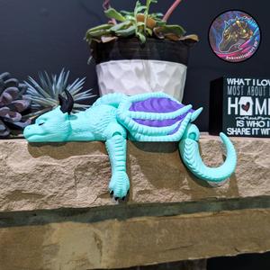 sleepy shelf dragon