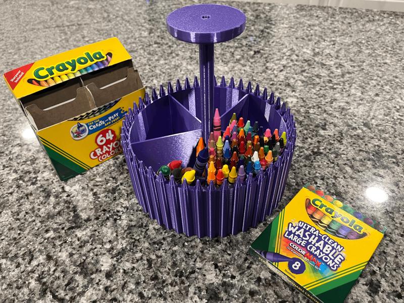 Big Purple Crayon Tote - Large Capacity