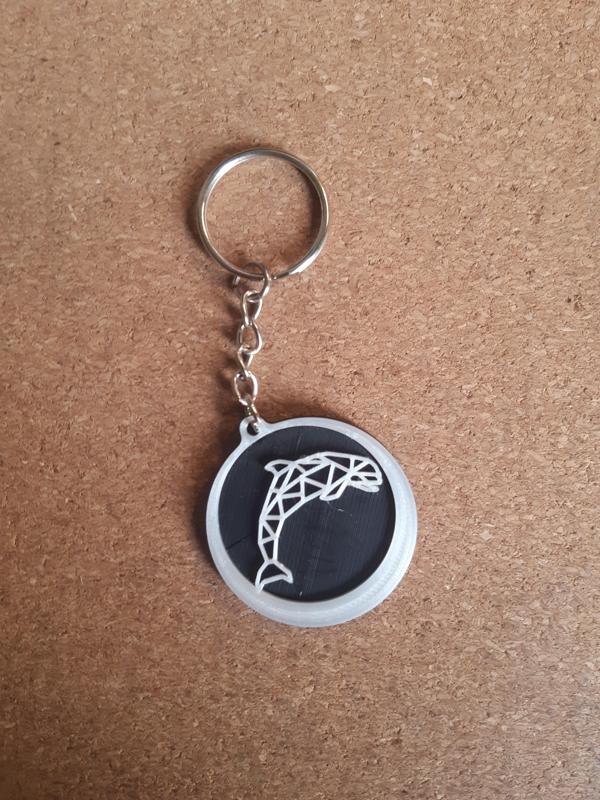 Dolphin (Pilot Whale) keychain