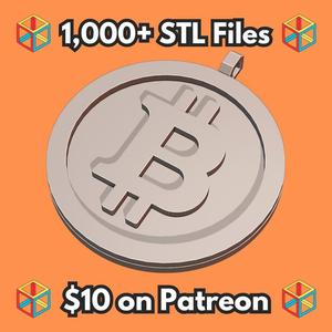 Bitcoin Pendant Necklace for Cryptocurrency Enthusiasts MineeForm FDM 3D Print STL File
