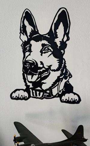 German shepherd wall decoration