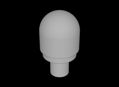 Lego Compatible (58176.dat) Cylinder Domed  1 x  1 x  1.667 with Bar